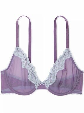 Tease VS Lace Trim Unlined Demi Bra